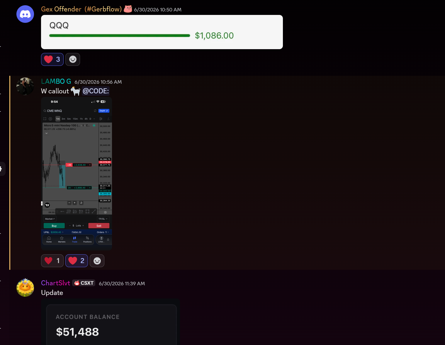 Student payout screenshot 14, shared with permission