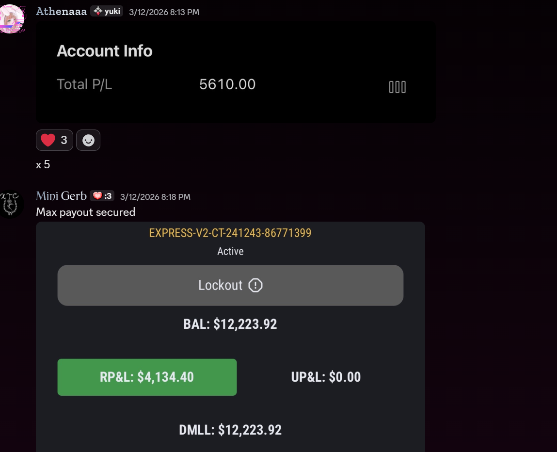 Student payout screenshot 4, shared with permission
